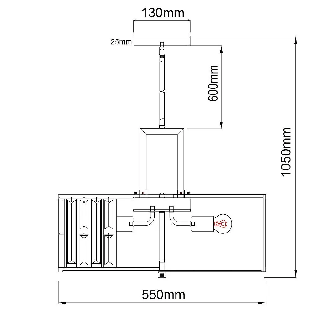 Люстра потолочная MW-Light Монарх 121010305