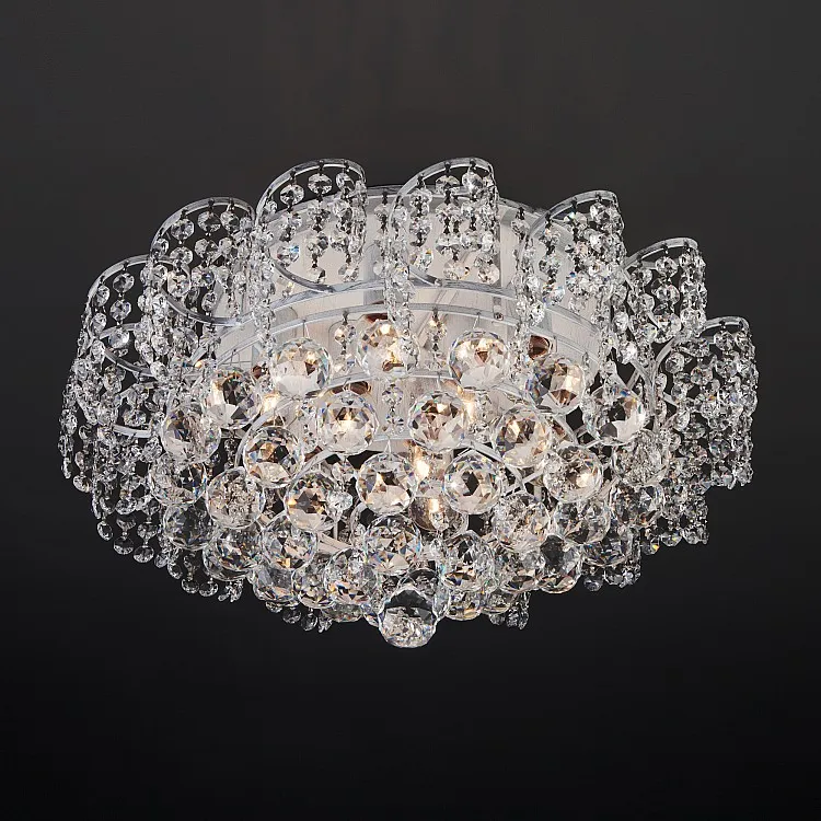 Светильник потолочный Eurosvet Charm 16017/9 белый с серебром