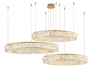 Горизонтальная композиция 8240 из трех колец золото №11 Newport 8240 Горизонтальная композиция 8240 из трех колец золото №11