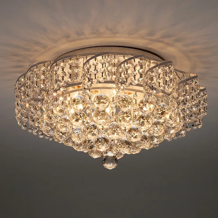 Светильник потолочный Eurosvet Charm 16017/9 белый с серебром