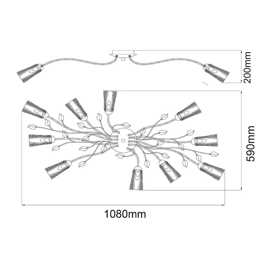 Люстра потолочная MW-Light Восторг 242015510