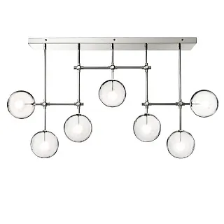 Люстра потолочная Delight Collection Globe Mobile KG0835P-7A chrome