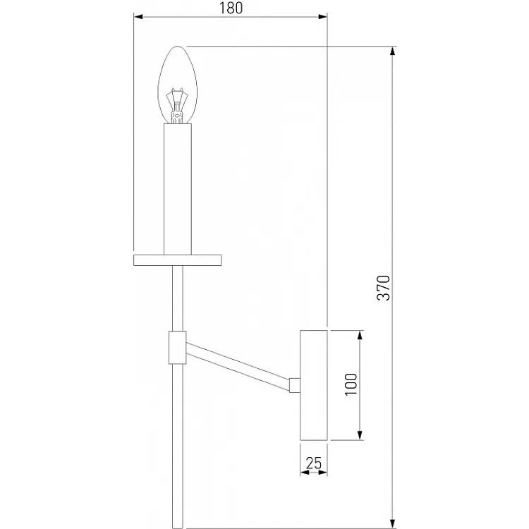 Бра Eurosvet Anders 60142/1 хром