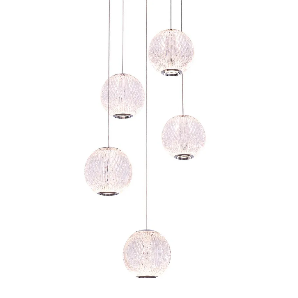 Светильник подвесной Delight Collection Elliot Diamante MD20001012-5A chrome