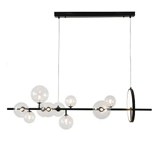Люстра подвесная Delight Collection Art Deco Bubble KG1233P-10 black/clear