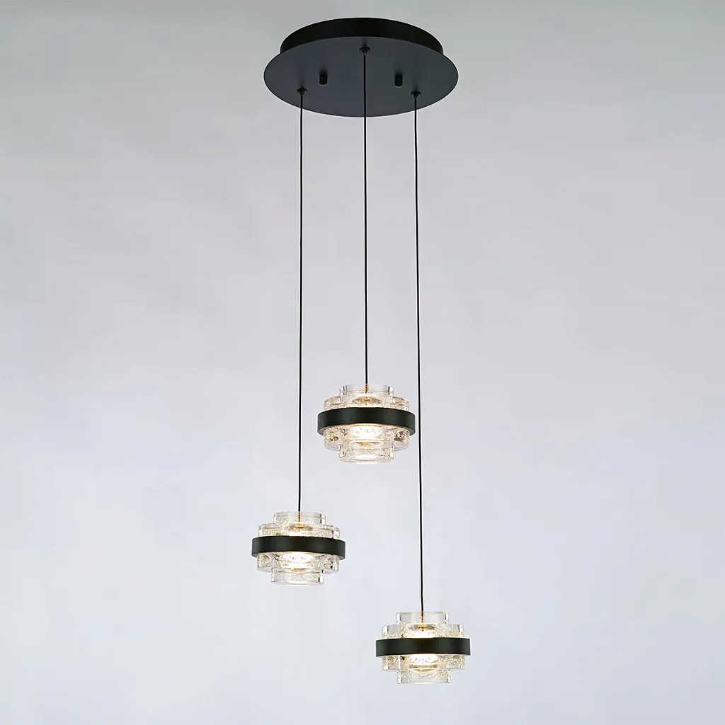 Светильник подвесной Delight Collection Indiana MD22030002-3A black/clear