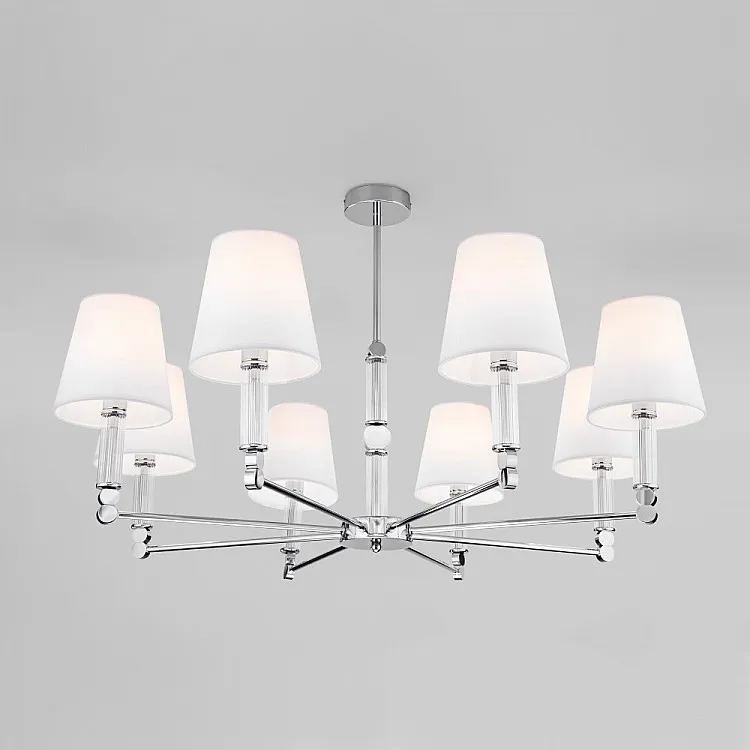 Люстра потолочная на штанге Eurosvet Conso 60145/8 хром