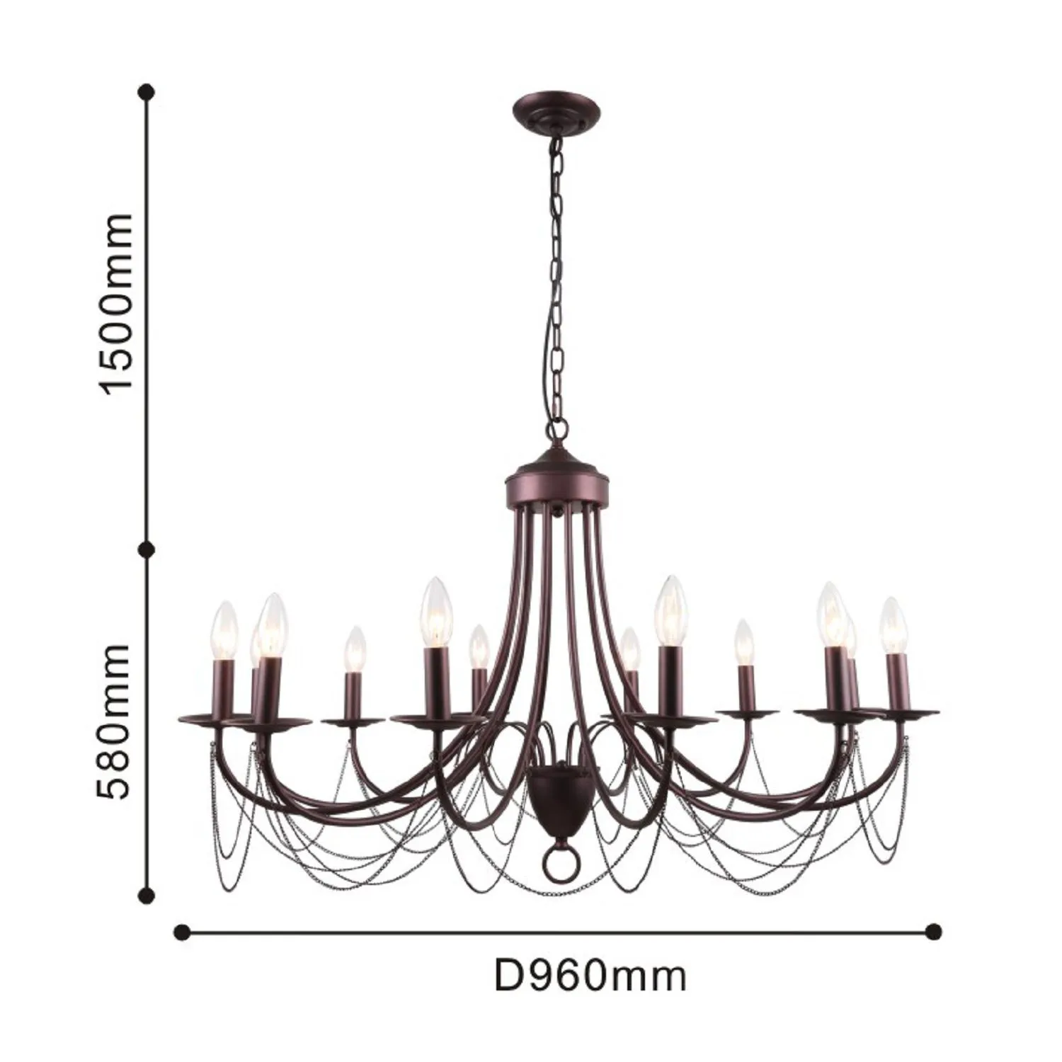 Люстра подвесная F-Promo PLINI 2590-12P