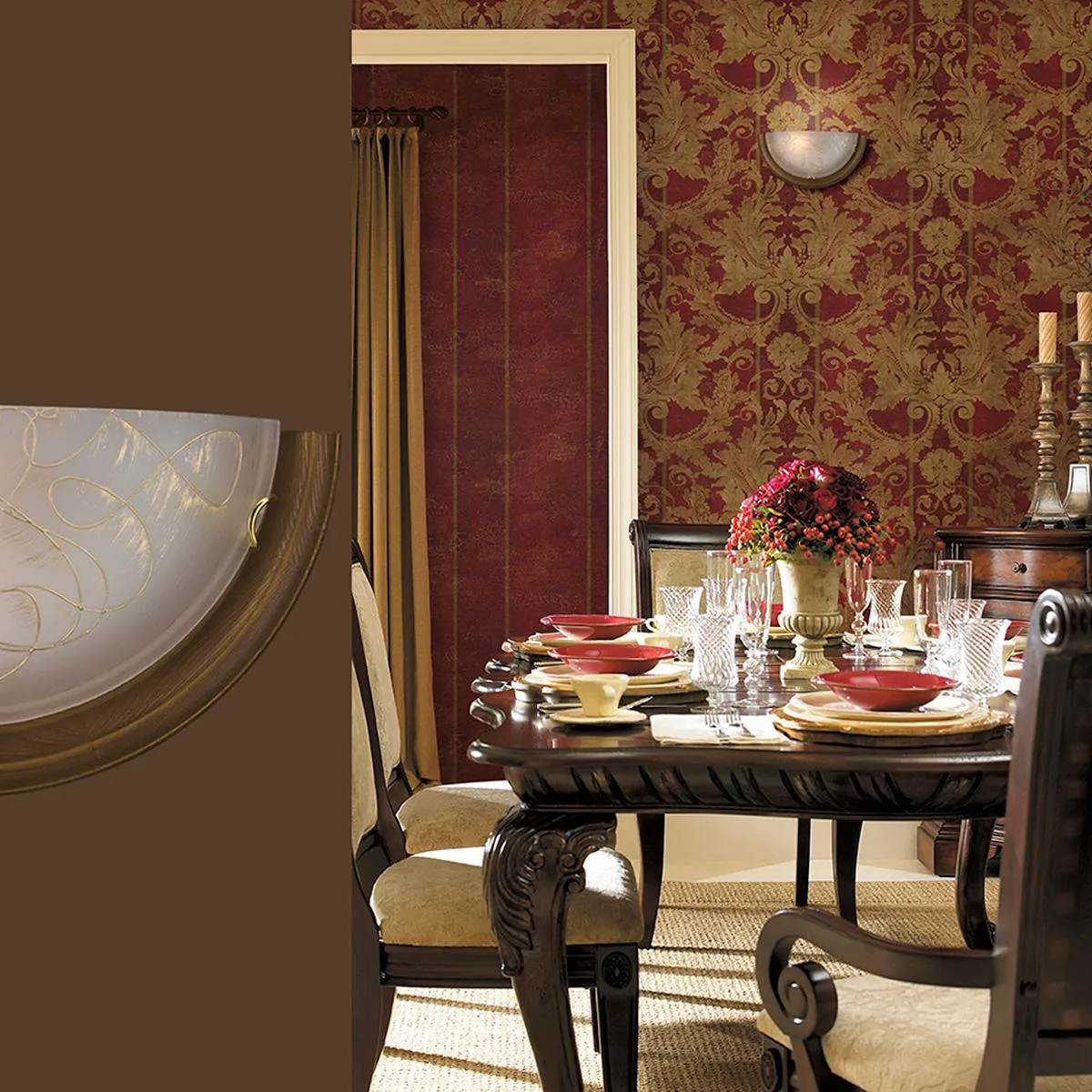 Светильник настенно-потолочный Sonex Provence Brown 003