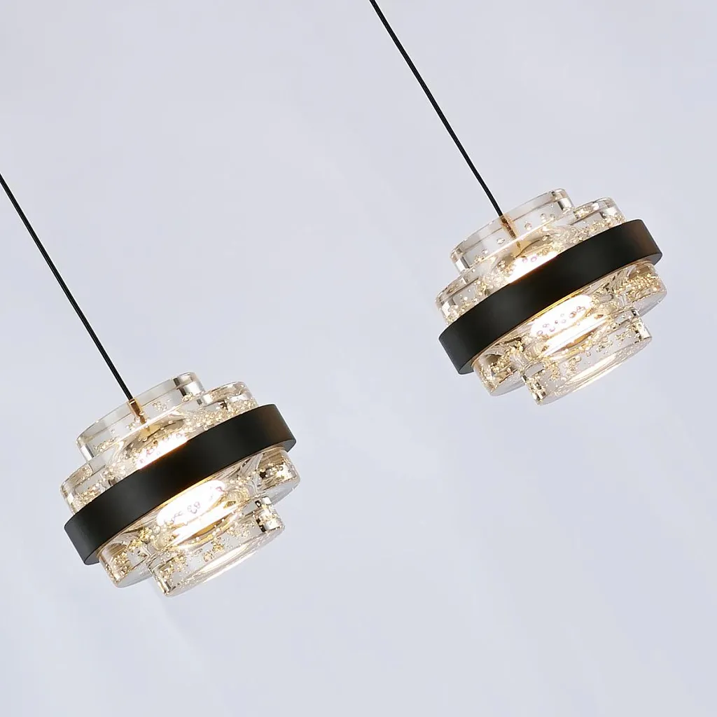 Светильник подвесной Delight Collection Indiana MD22030002-5B black/clear