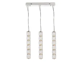 Горизонтальная композиция 8240 из трех подвесных светильников хром №93 Newport 8240 Горизонтальная композиция 8240 из трех подвесных светильников хром №93