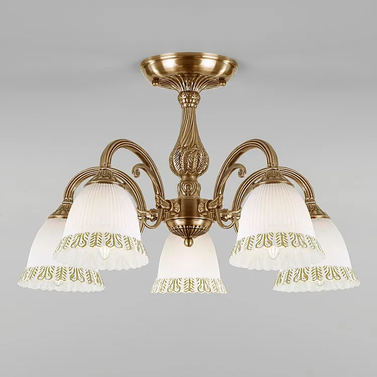 Светильник потолочный Eurosvet Campina 60107/5 античная бронза