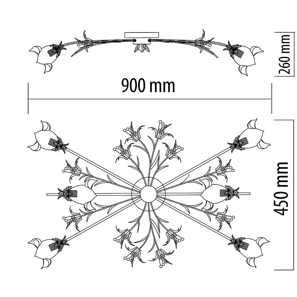 Люстра потолочная MW-Light Восторг 1340506