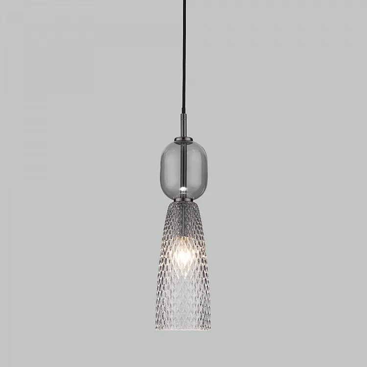 Светильник подвесной Eurosvet Glossy 50211/1 дымчатый