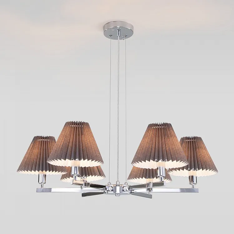 Люстра подвесная Eurosvet Peony 60136/6 хром/графит