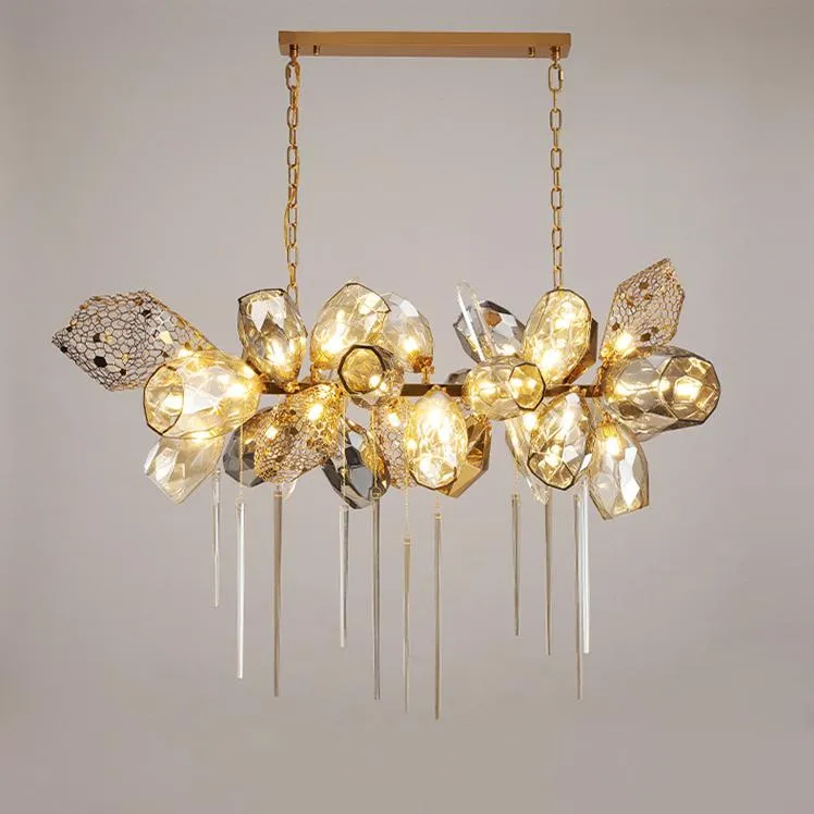 Люстра подвесная Delight Collection Britannica 8898P/BL gold/smoky