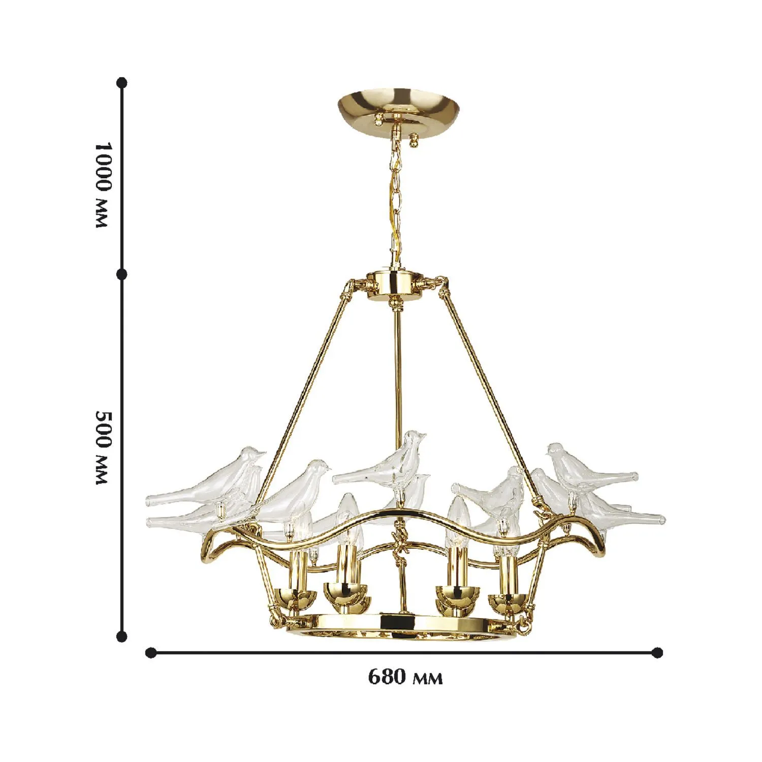 Люстра подвесная Favourite PAJARITOS 1750-6P