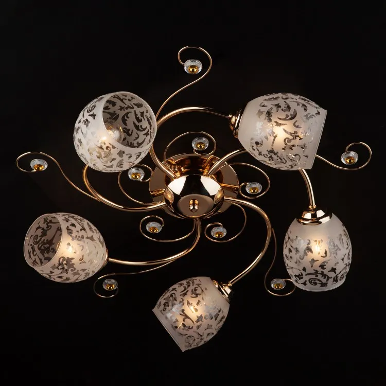 Светильник потолочный Eurosvet Roksana 9677/5 золото