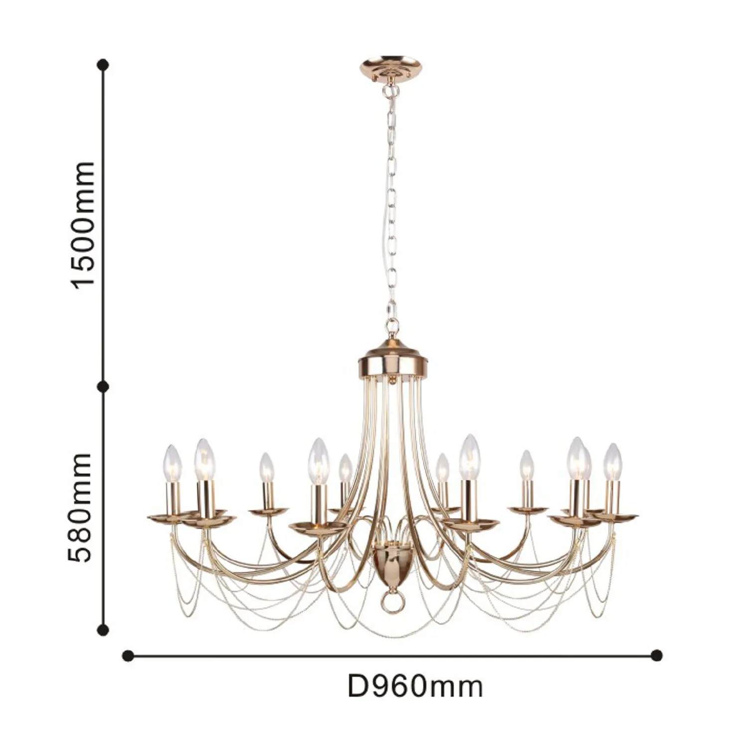 Люстра подвесная F-Promo PLINI 2591-12P