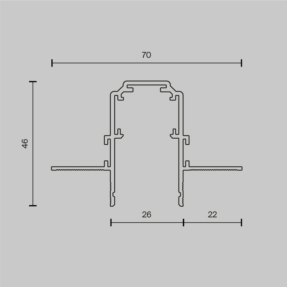 Шинопровод встраиваемый для магнитной трековой системы Maytoni Busbar Trunkings Exility TRX034-421.12W Шинопровод встраиваемый для магнитной трековой системы Maytoni Busbar Trunkings Exility TRX034-421.12W